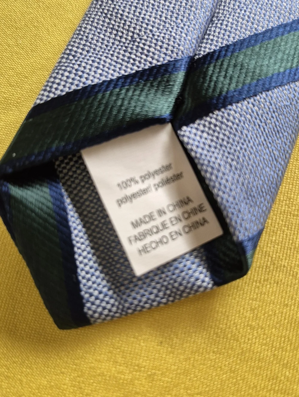 Light Blue and Navy Striped Boy's Tie